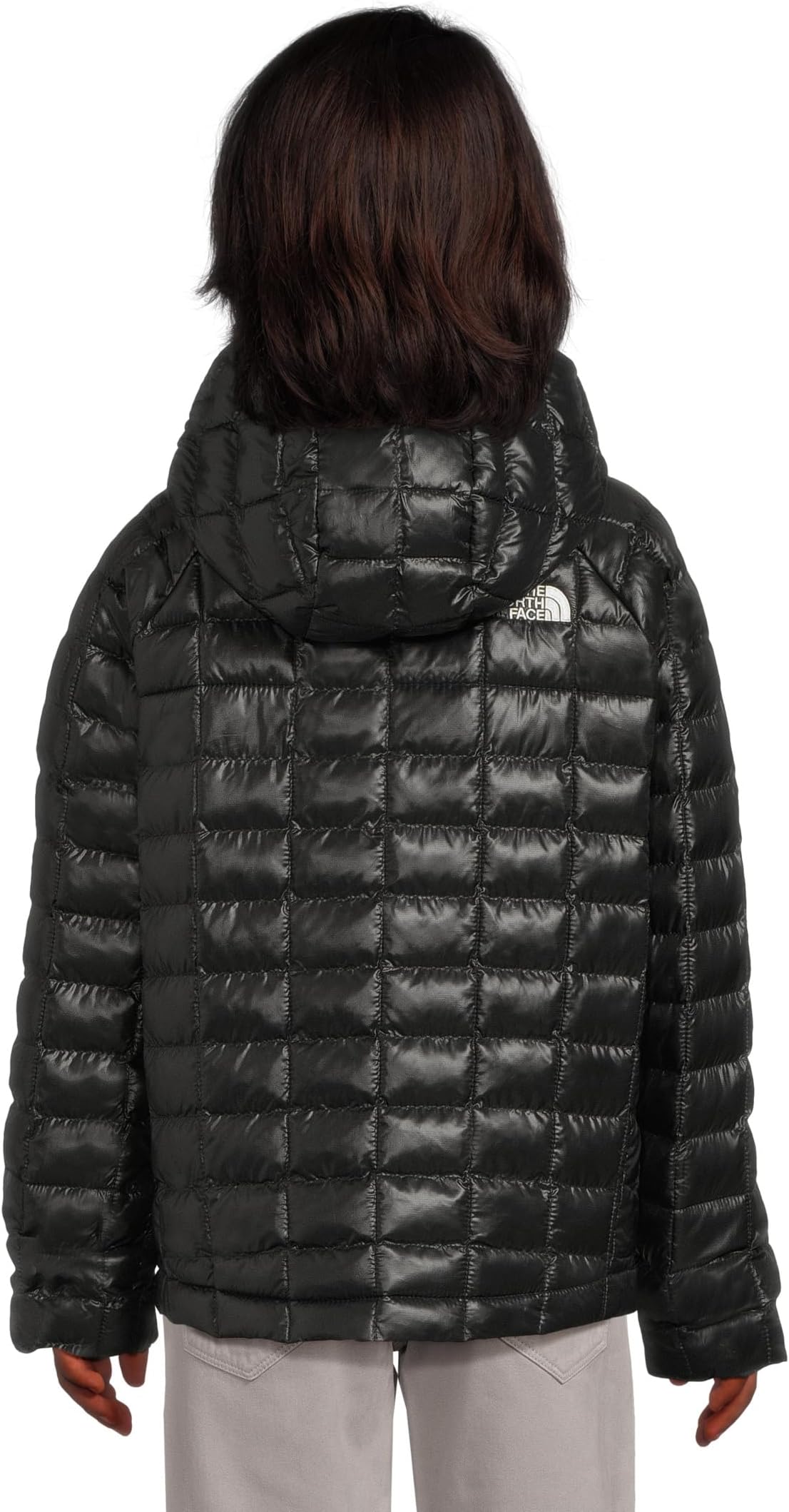 Куртка The North Face Kids ThermoBall Hooded Jacket, черный — фото 2