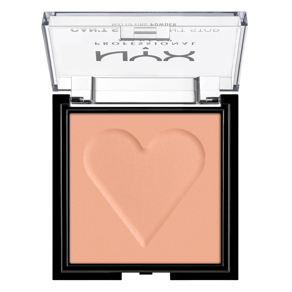 

Компактная пудра с матирующим эффектом can't stop won't stop mattifying powder Nyx Professional Makeup, цвет peach, вес 6 гр.