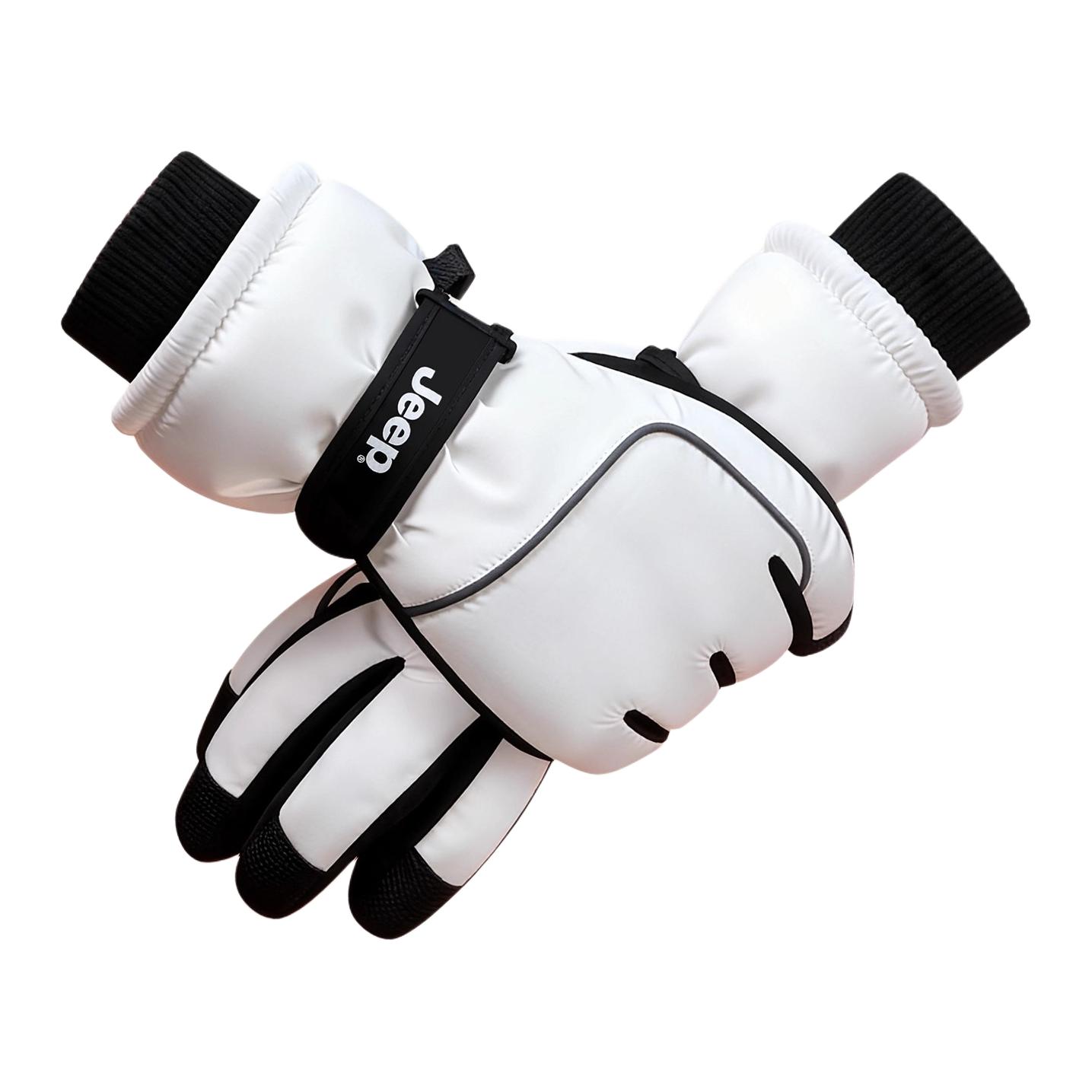 

Спортивные перчатки из полиэстера Unisex Jeep, белый (cold-resistant thermal)