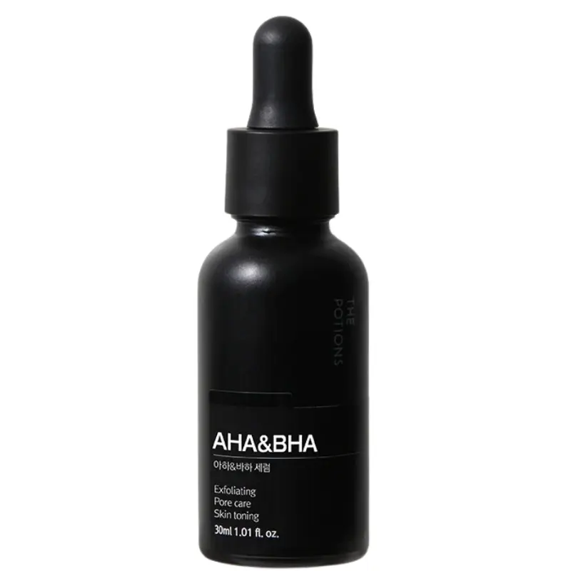 

Отшелушивающая сыворотка для лица с ага- и bha-кислотами The Potions Black Line, 30 мл