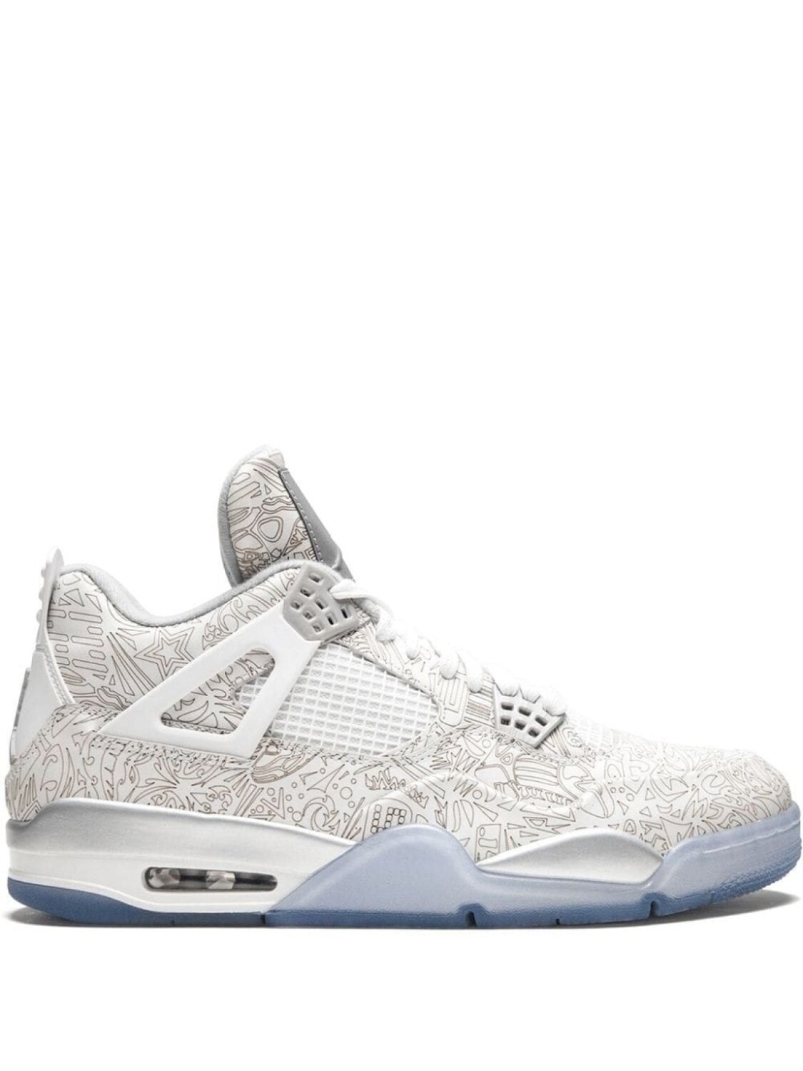 

Кроссовки Air 4 Retro Laser Jordan, белый