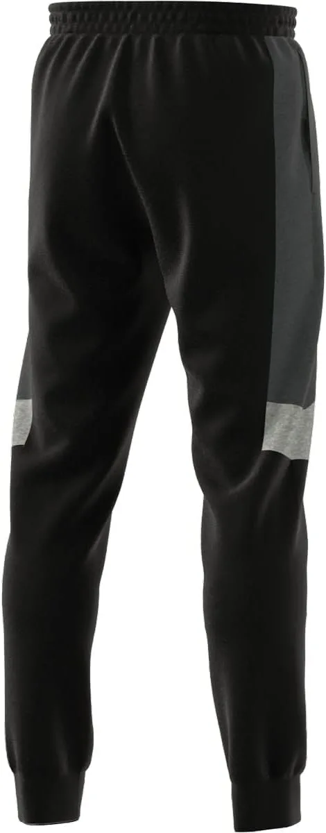 Мужские брюки Adidas Essentials Colorblock, черный/темно-серый — фото 2