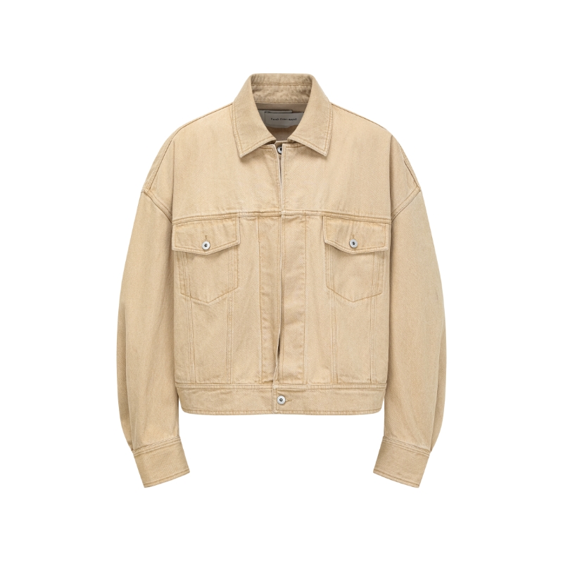 

Feng Chen Wang Джинсовая куртка унисекс цвета хаки, Khaki