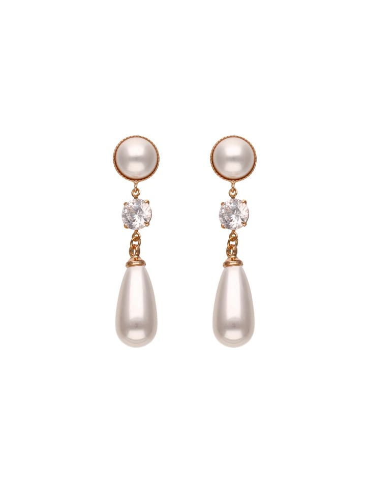 

Faina Женские серьги-подвески из золота и белого цвета