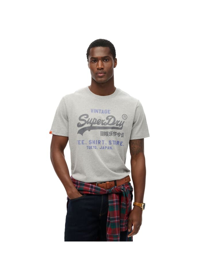 

Футболка Superdry T-Shirt 1er Pack, серый