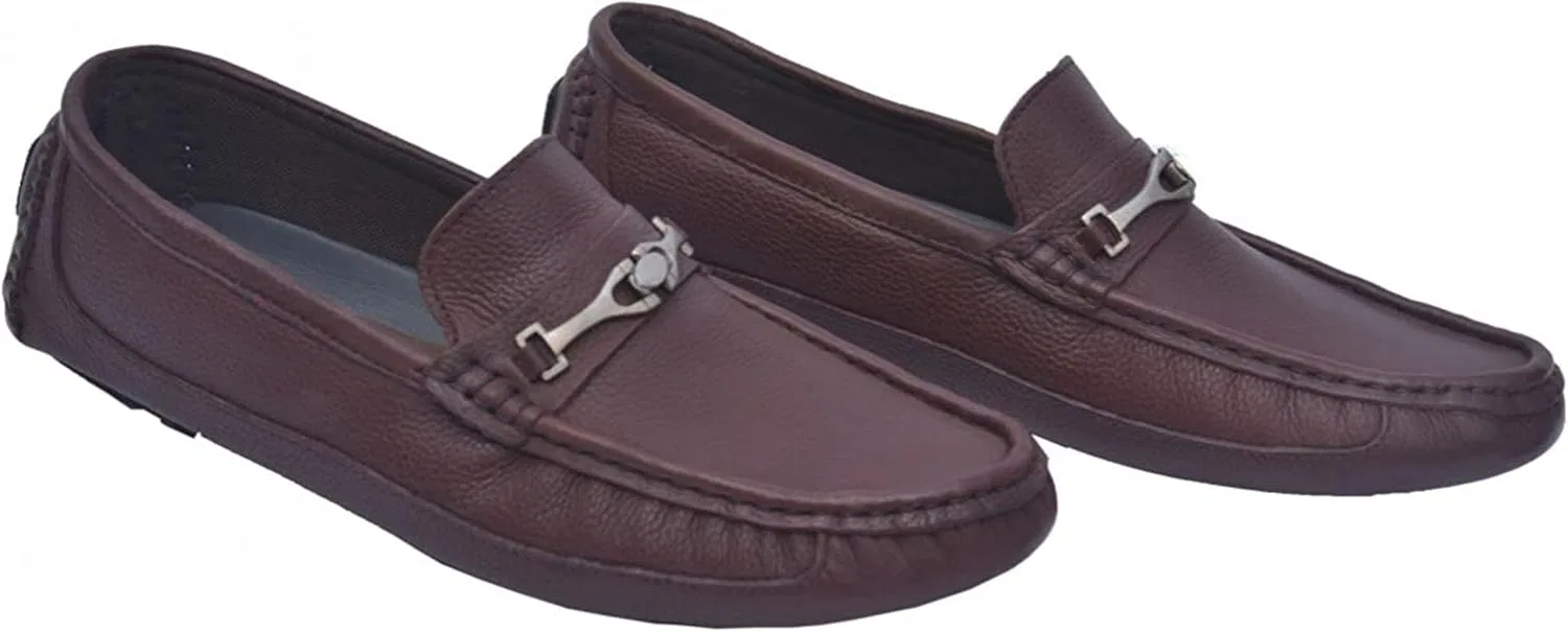 German Wear Мокасины для вождения, повседневная обувь, нубуковая кожа, коричневый — фото 3