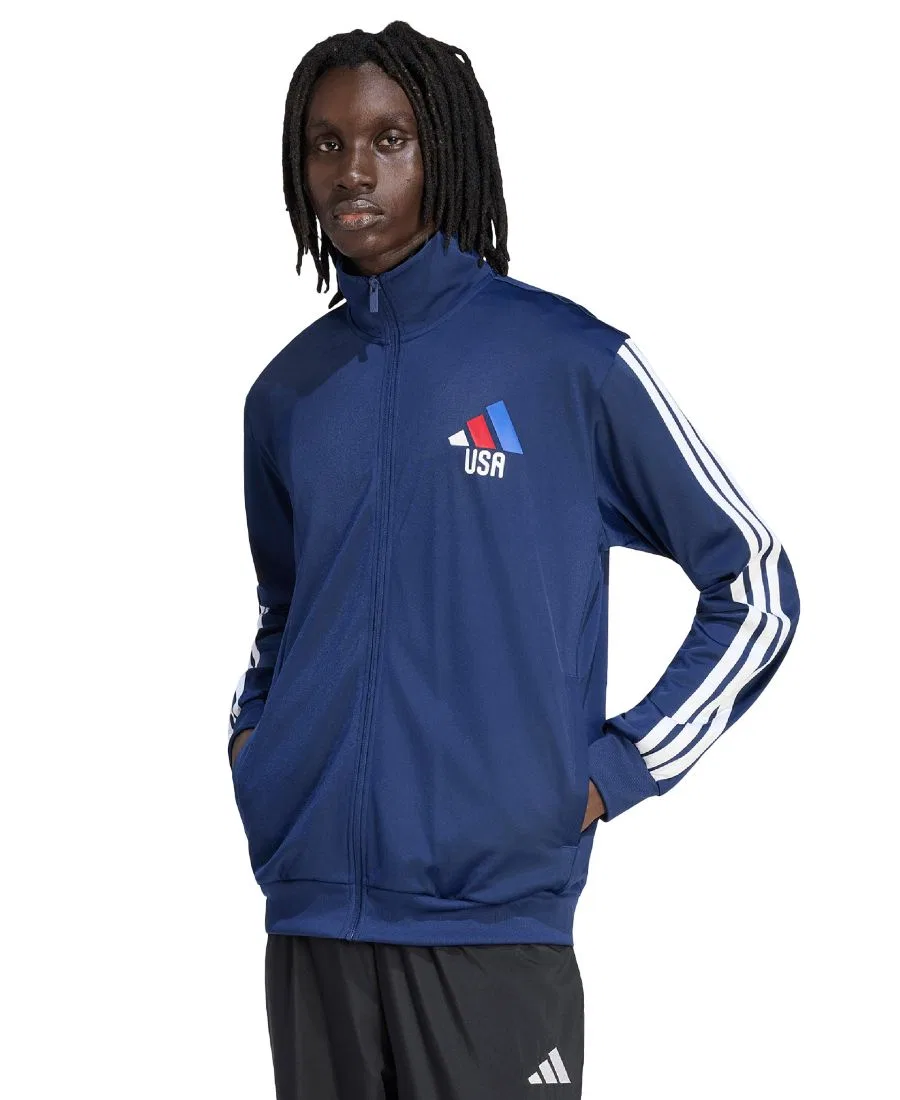 Мужская спортивная куртка сборной США на Чемпионат мира по футболу FIFA 2026 adidas, Blue