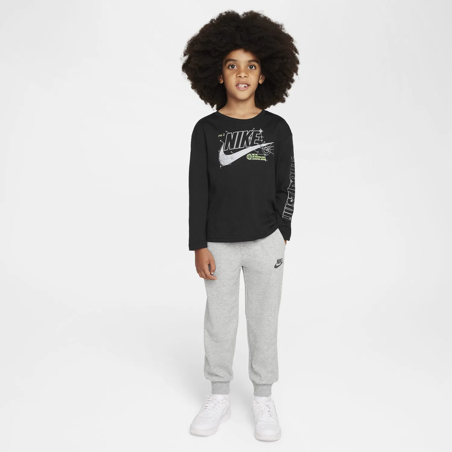 Спортивный костюм для детей Nike Casual Sportswear Toned Dark Gray — фото 3