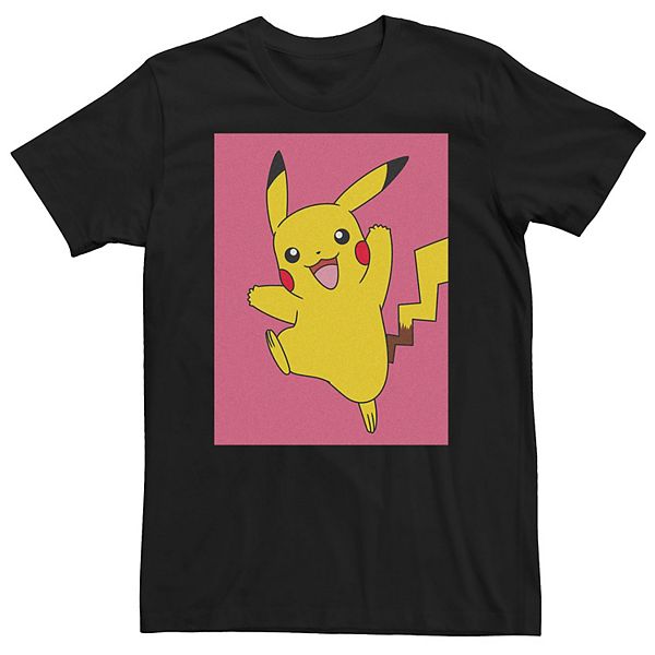 

Футболка с принтом Pikachu Leap, Big & Tall, розовая Licensed Character