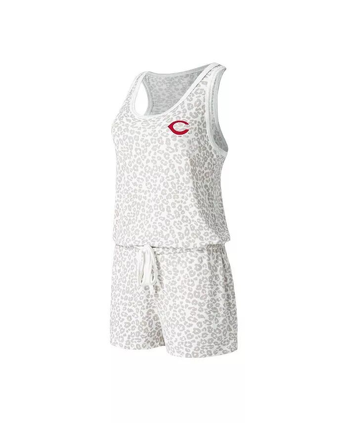 

Женский кремовый трикотажный комбинезон Cincinnati Reds Montana Hacci Concepts Sport, слоновая кость/кремовый