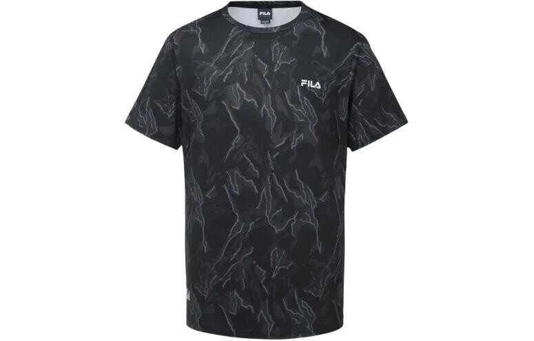 

Футболка унисекс черная Fila, черный