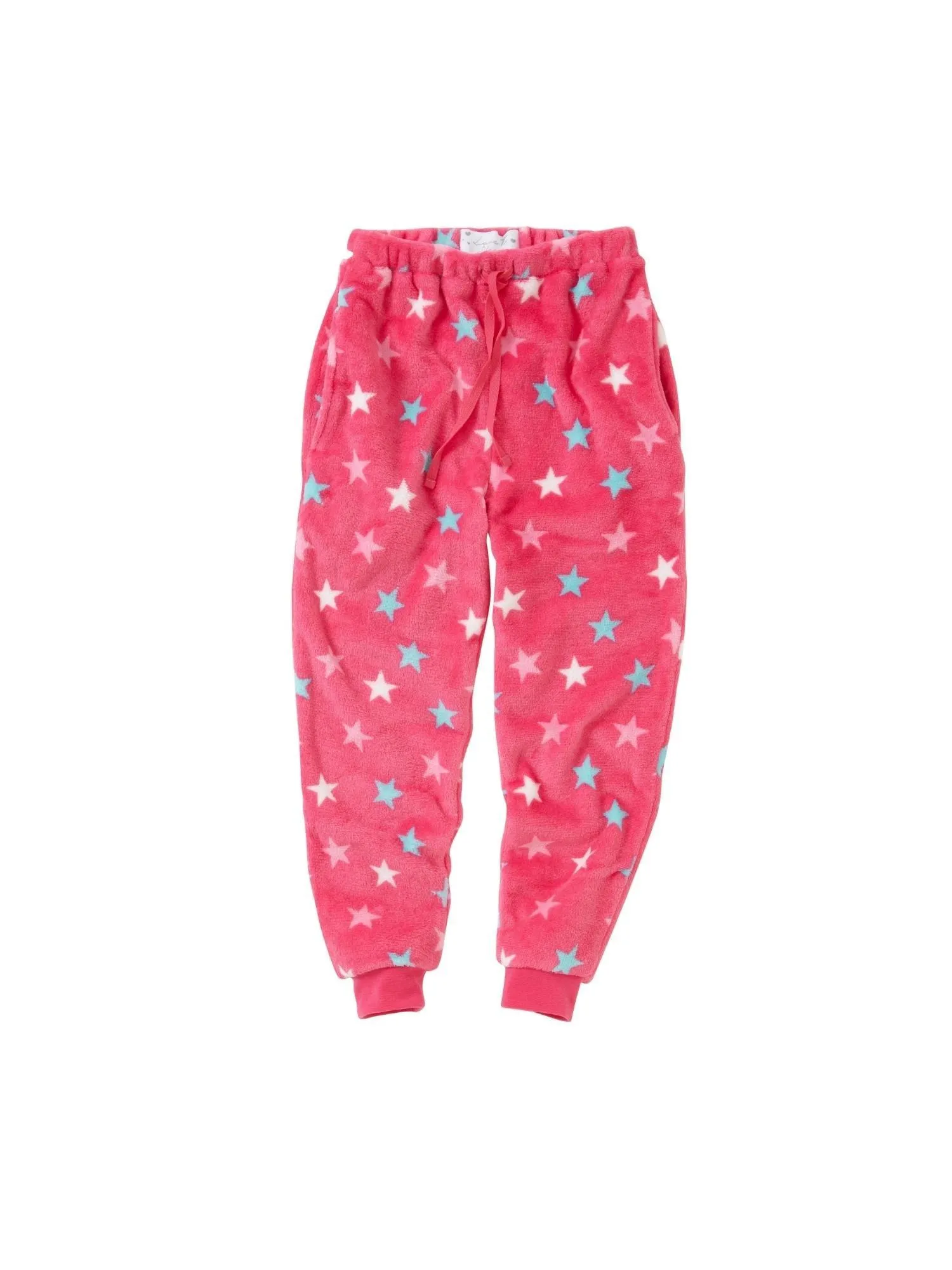 

Флисовые брюки со звездным принтом Cozy n Dozy, розовый