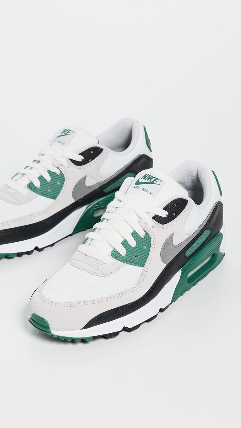 Мужские кроссовки Nike Air Max 90, White/Smoke Grey/Evergreen — фото 4