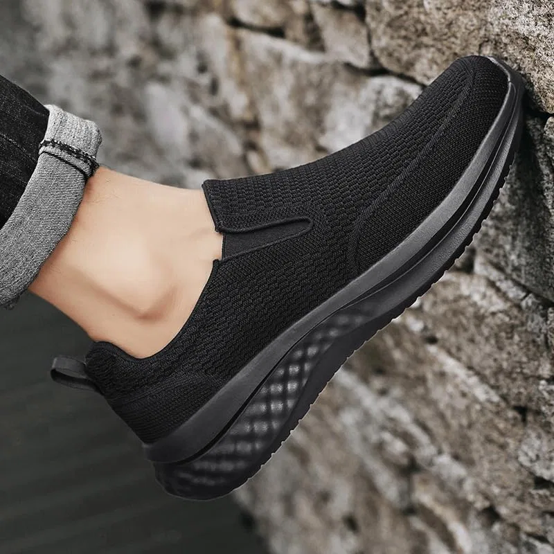 Лоферы мужские Slip-on Canvas, Memory Foam, Black — фото 4