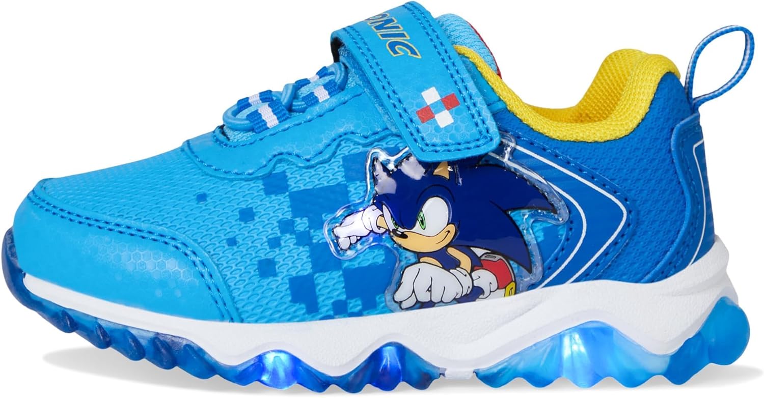 Детские кроссовки Josmo Boys Sonic The Hedgehog с подсветкой (для малышей), синий — фото 4
