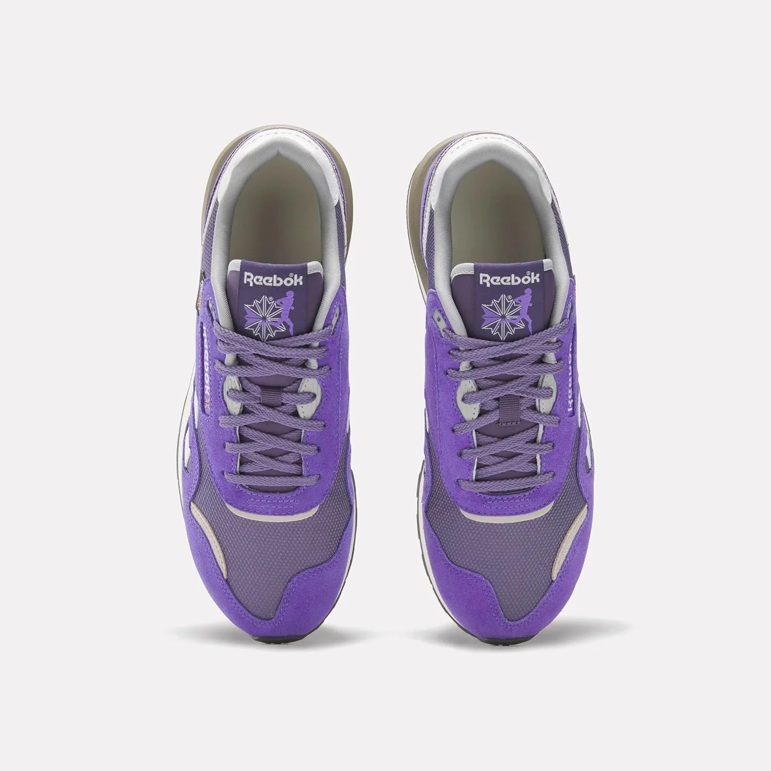 Кроссовки Reebok Unisex Classic Nylon 89, белый/фиолетовый — фото 4