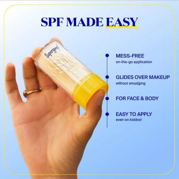 Невидимый солнцезащитный крем-карандаш spf 40 невидимая защита от солнца Supergoop! — фото 4