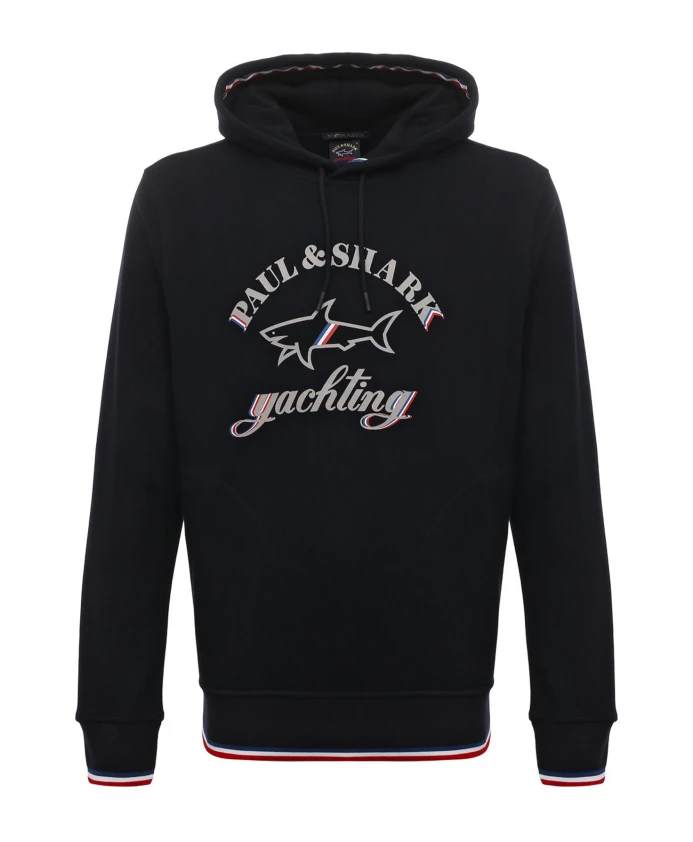 

Синяя хлопковая толстовка, произведено в Италии. Paul & Shark, синий