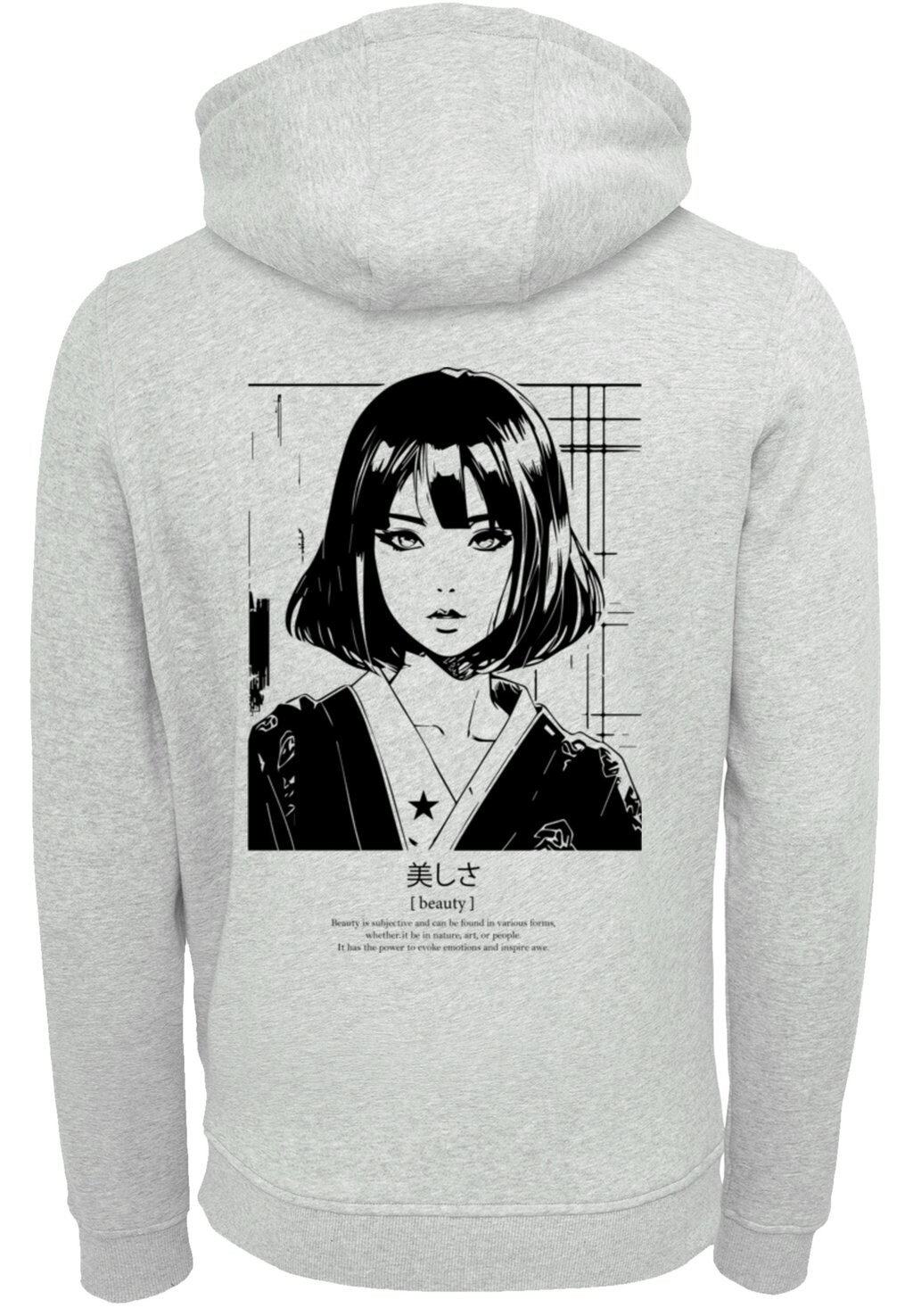 

Толстовка с капюшоном ANIME BEAUTY GIRL F4NT4STIC, серый