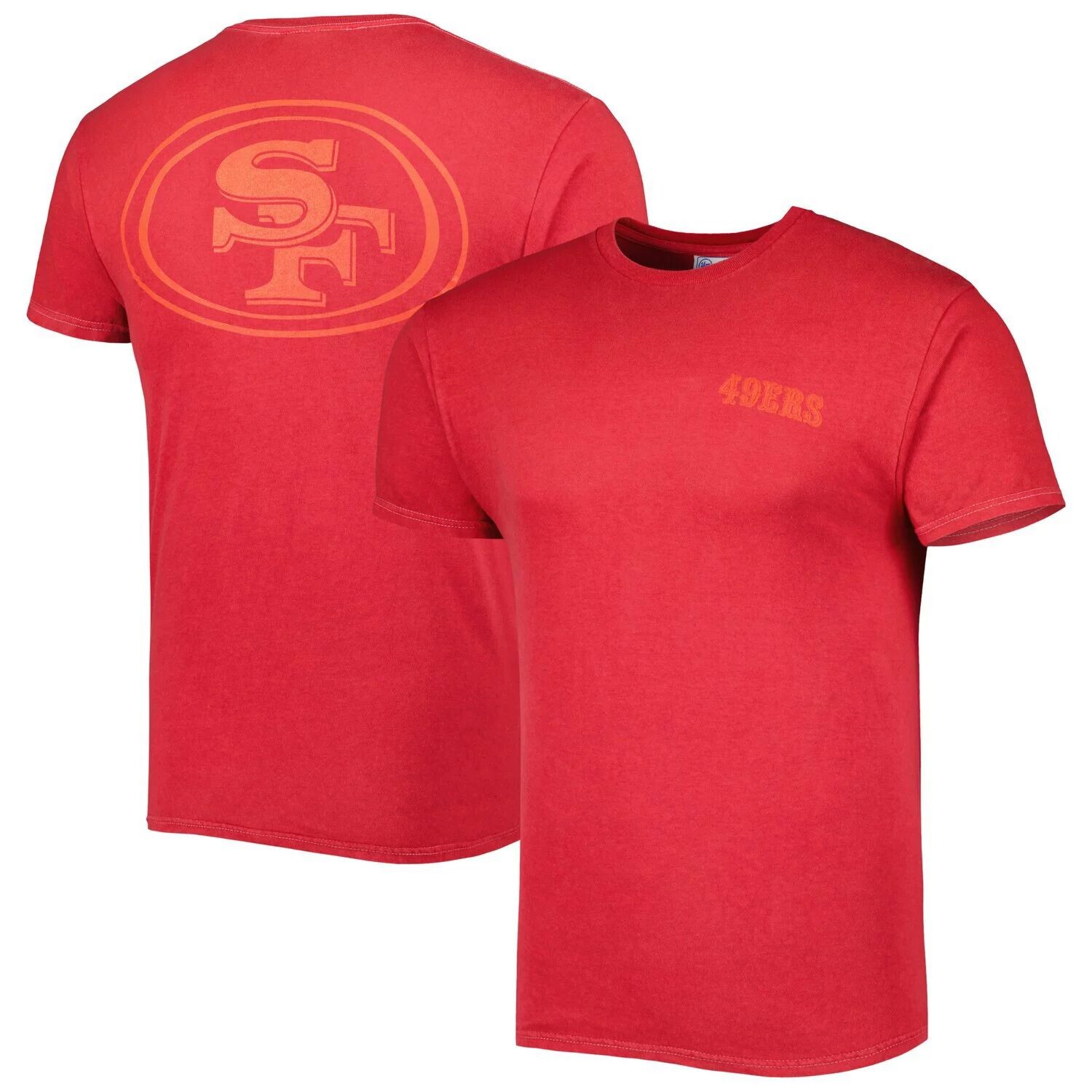 

Мужская футболка '47 Scarlet San Francisco 49ers Fast Track в тон с яркими акцентами