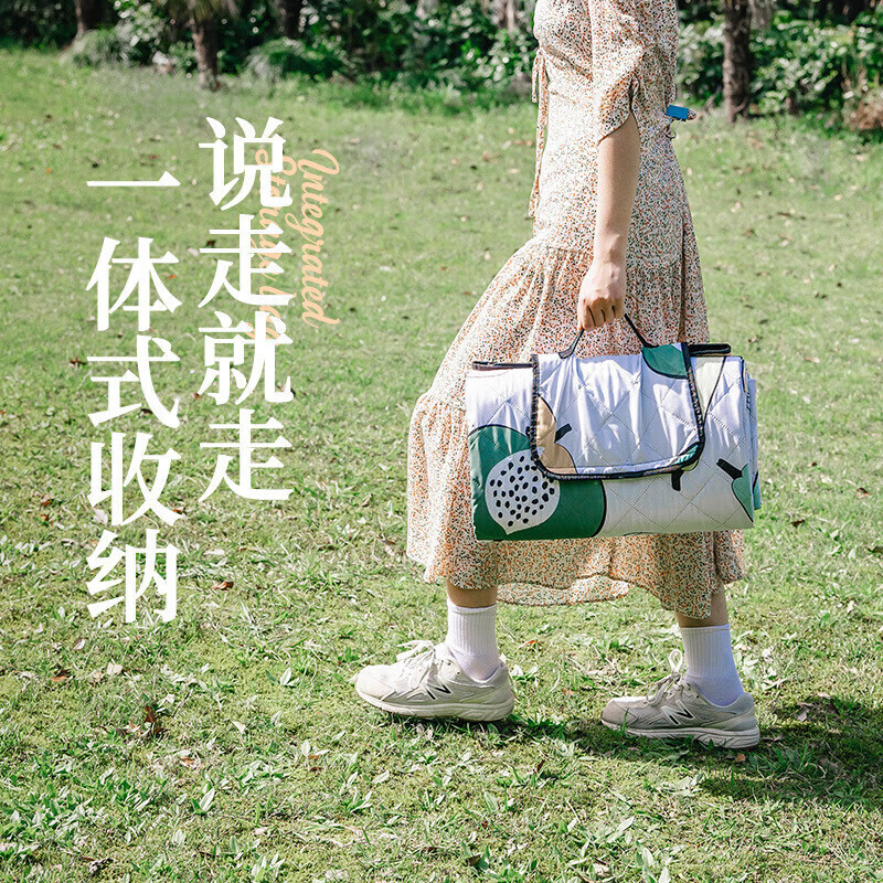 

Jingdian Guangnian весенний коврик для прогулок, влагостойкий коврик с листьями, 200*150 см, ультразвуковая модель