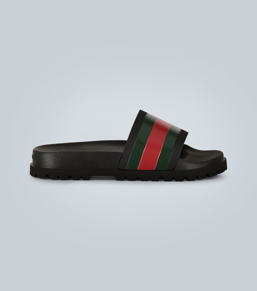

Шлепанцы Web в полоску Gucci, черный
