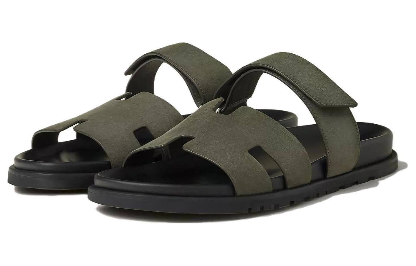 

Chypre Vert Toundra Кожа Козлины Мужские HERMES, Лесной Зеленый