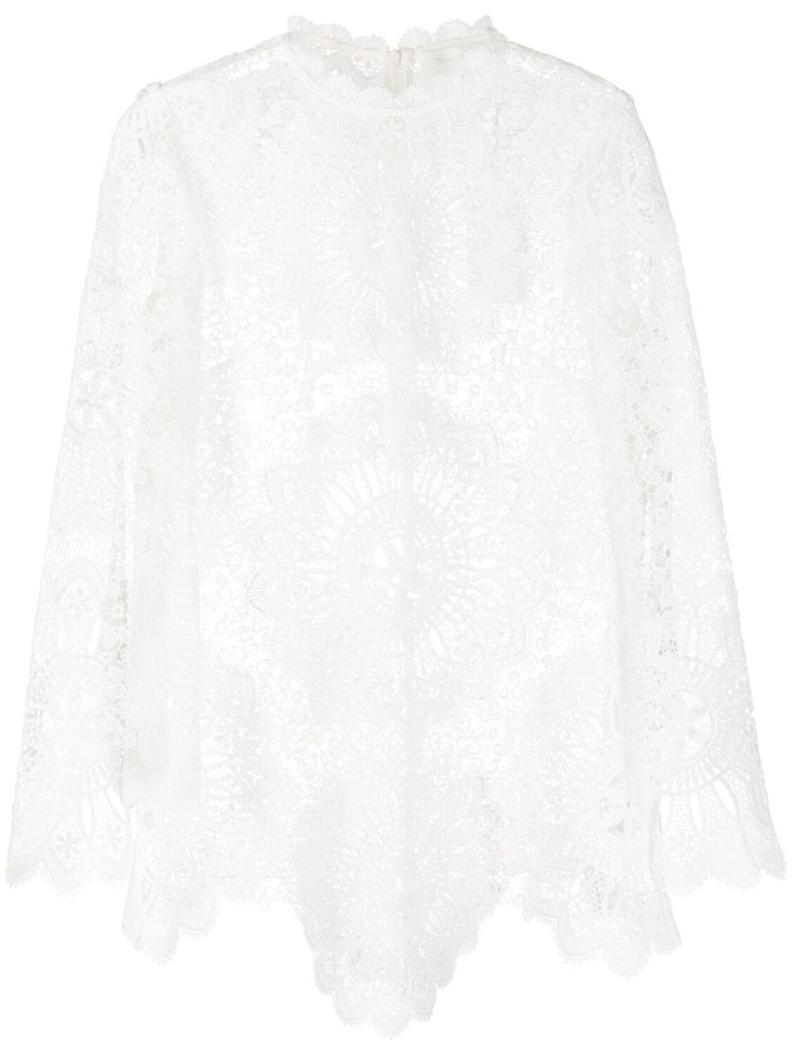 

ZIMMERMANN кружевной топ Chintz Dolly, белый