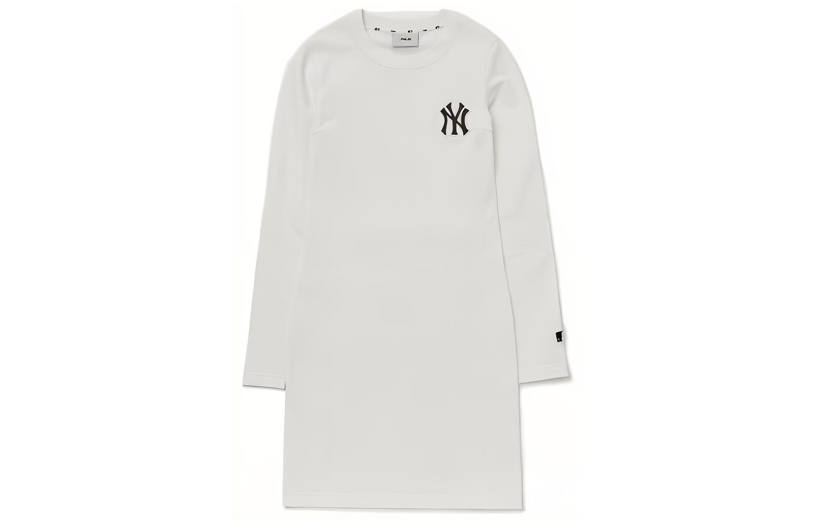 

MLB Платье с длинными рукавами New York Yankees, женское, белое