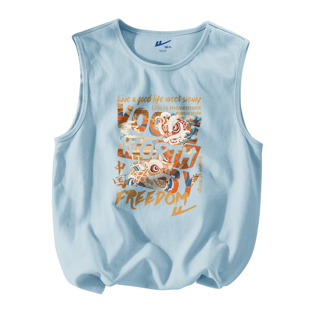 

Мужская майка Tank Tops WARRIOR, светло-голубой