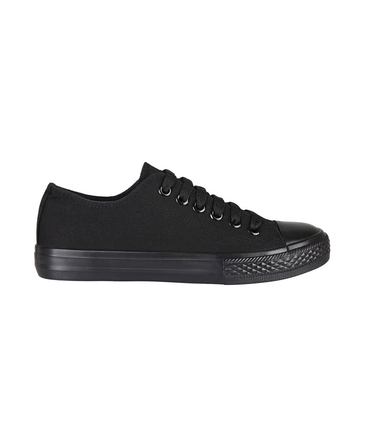 

Кроссовки Plain Canvas Low Top Trainers KRISP, черный