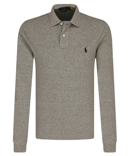 

Футболка поло Slim fit Polo Ralph Lauren, серый