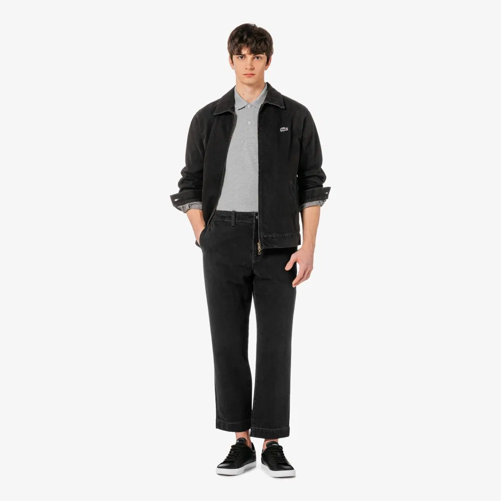 Мужские джинсы Lacoste JP свободного кроя, чёрные — фото 3