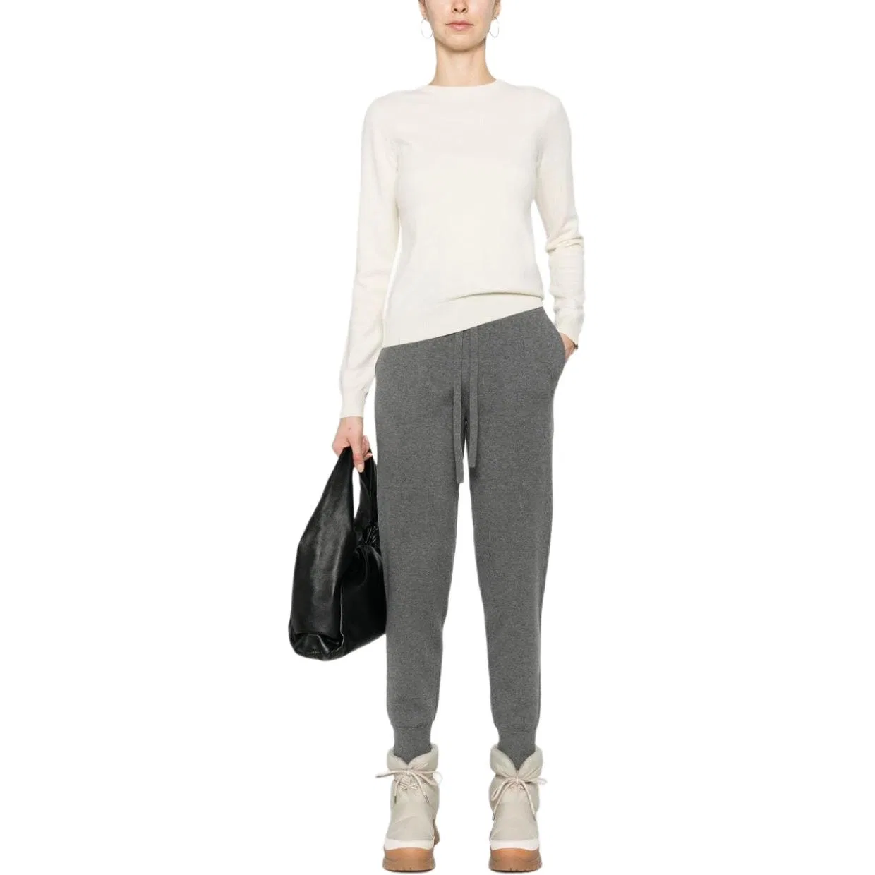 Брюки Knitted Sweatpants Burberry, спортивные штаны, пыльно-серый — фото 3