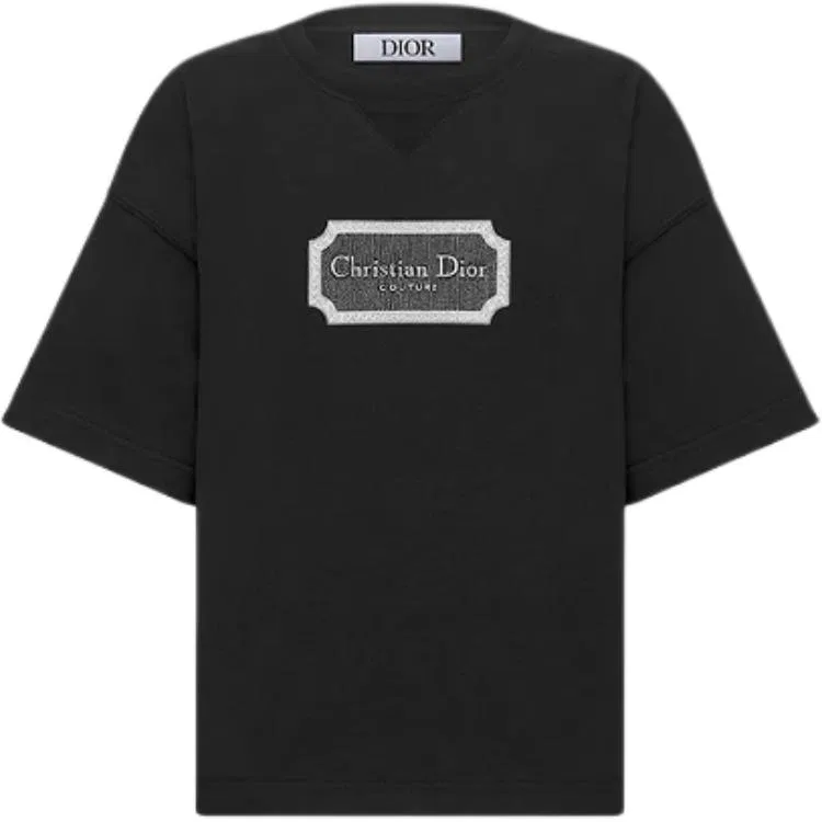Футболка детская DIOR Kids Crew Neck Moderate черная