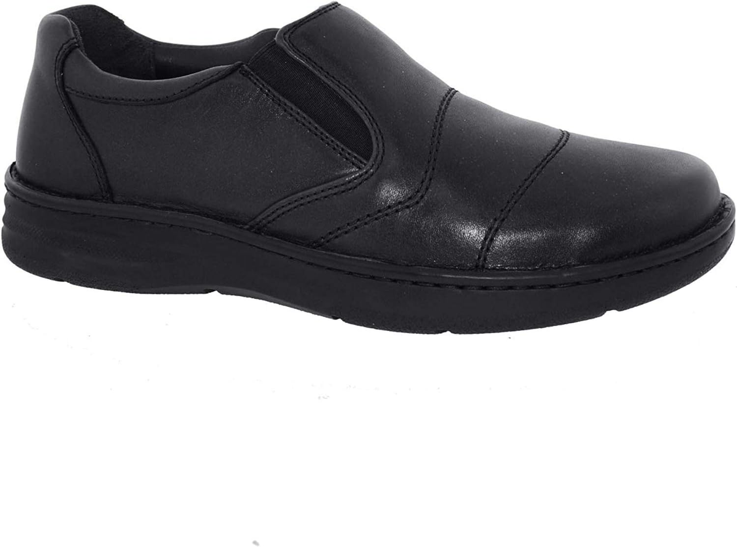 Drew Shoes Fairfield - Мужские терапевтические кожаные туфли с дополнительной полнотой, на удобной застежке, черный