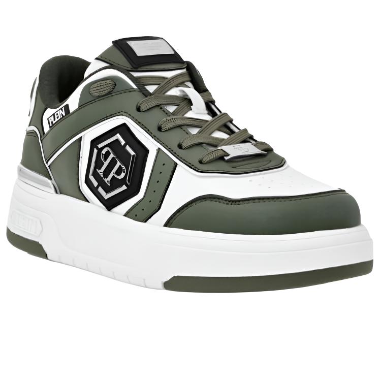 PHILIPP PLEIN Кроссовки Lo Top SK8R Plein Low top Skateboard Shoes Unisex Green — фото 4