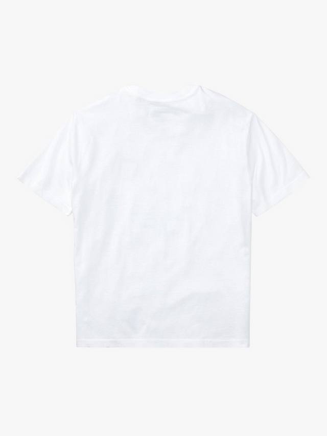Детская поло футболка с коротким рукавом из хлопка Ralph Lauren, White — фото 2