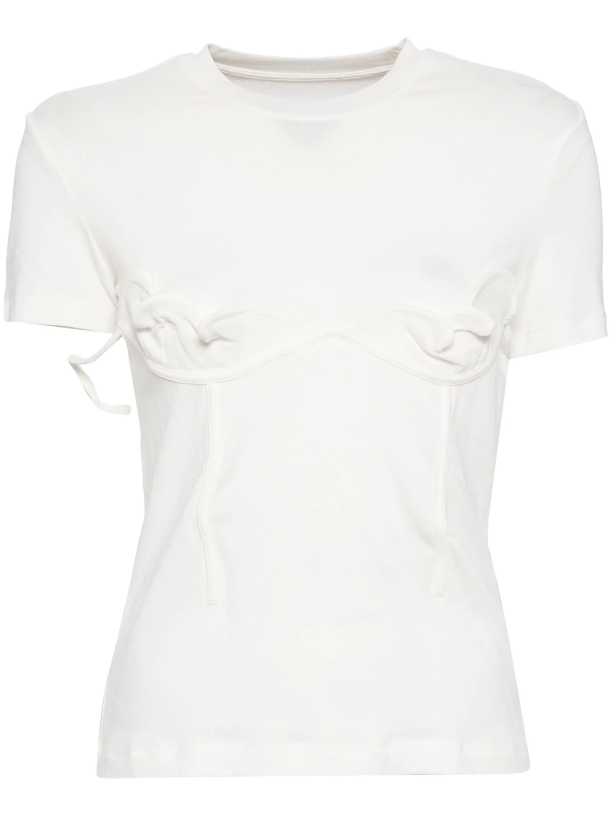 

Футболка с цветочным декором Jnby, белый