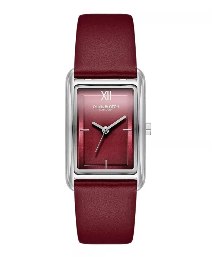 

Женские часы с кожаным ремешком Cranberry, 23 мм Olivia Burton, красный