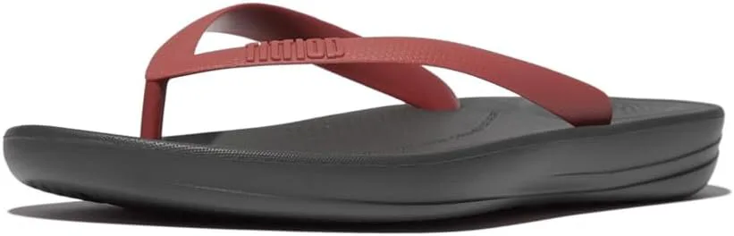 Мужские эргономичные шлепанцы FitFlop Iqushion, красный — фото 3