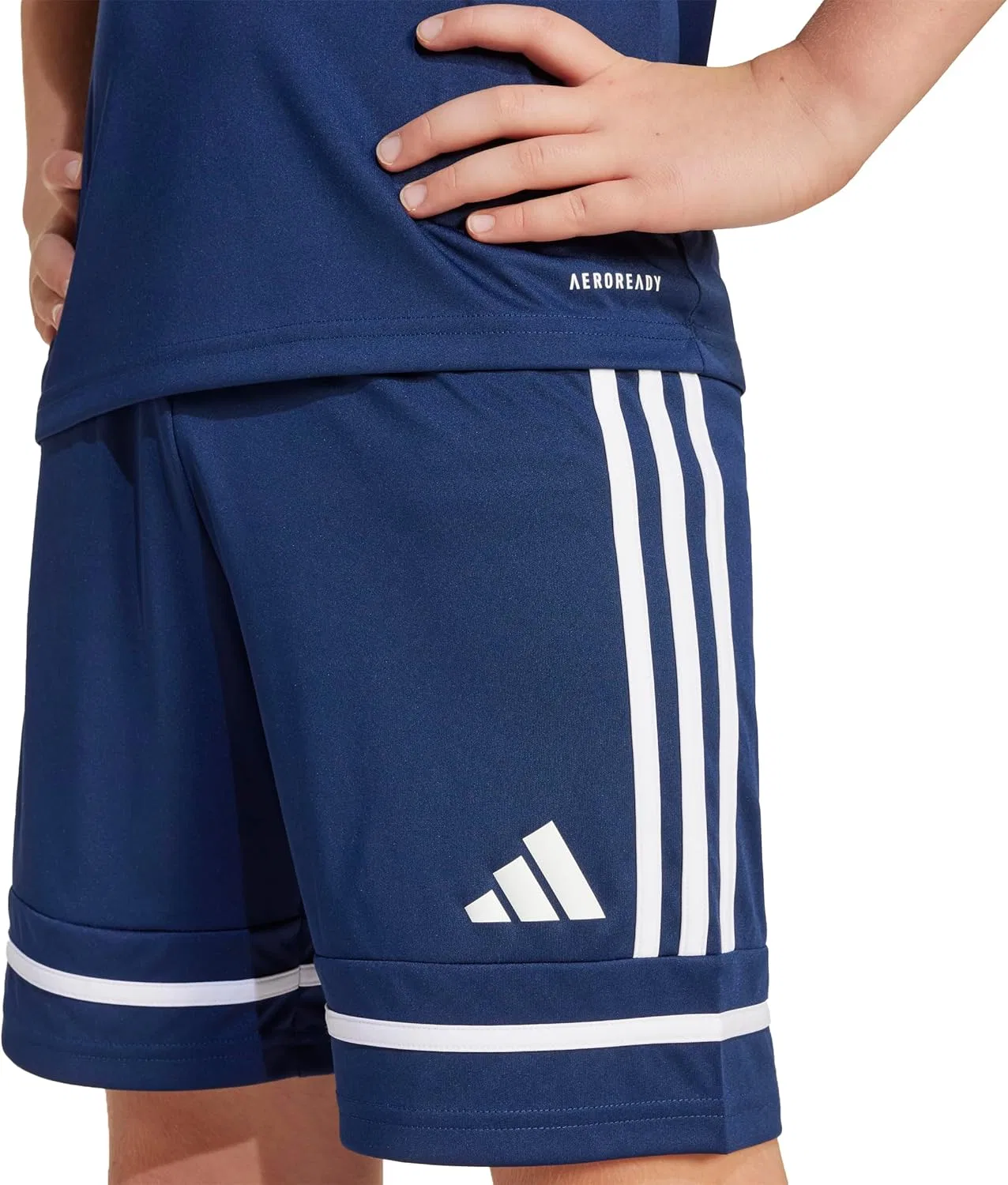 Adidas Originals Детские шорты Adidas Squadra 25, Team Navy Blue/Team Navy Blue/White — фото 4
