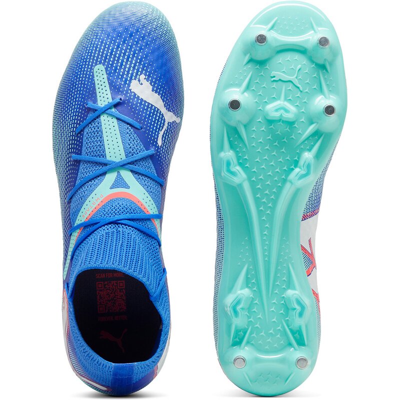 Футбольные бутсы Future 7 Pro MXSG Puma, цвет bluemazing-puma white-electric peppermint — фото 2
