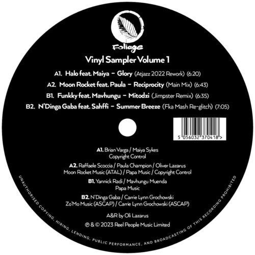 

Сингл 12" Foliage Records : Vinyl Sampler Vol. 1 / Various: Foliage Records : Vinyl Sampler Vol. 1 (Various Artists)