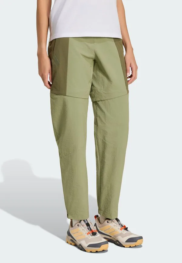 Брюки xperior utilitas с отстегивающимися штанинами для активного отдыха Adidas Terrex, Olive Strata