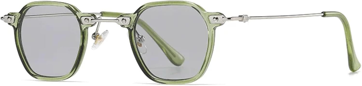 

Солнцезащитные очки с защитой UV400 | Стиль «стимпанк», маленькие круглые линзы с градиентом | для женщин и мужчин, для занятий спортом на открытом воздухе и вождения DSVIGF, Green Grey