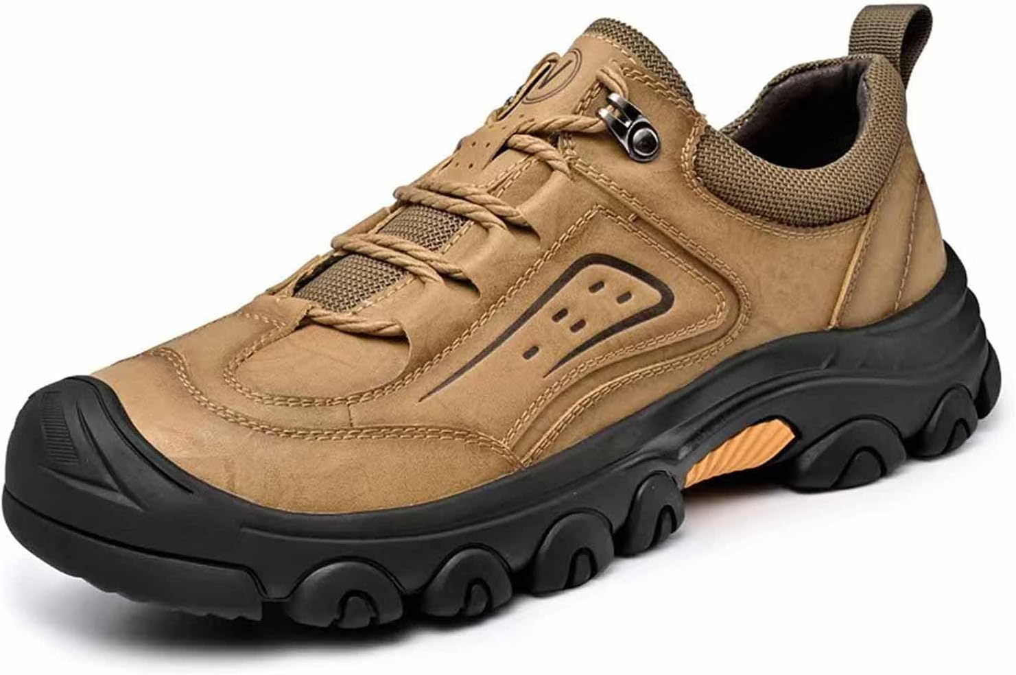 

Мужские водонепроницаемые походные ботинки DONRRNDK ручной работы из натуральной кожи, в стиле ретро, на шнуровке, ортопедические, защитные, для активного отдыха, повседневные походные кроссовки, хаки