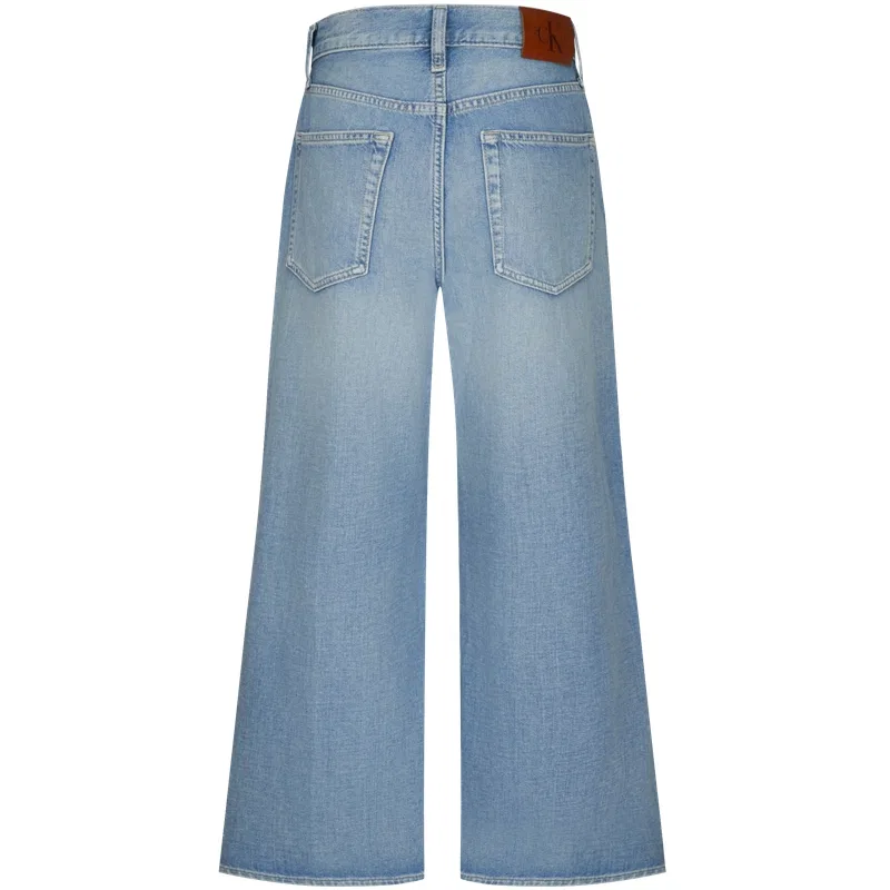 Джинсы женские YLW Denim Light Blue Moderate Wide Leg Calvin Klein, YLW-Denim Light Blue — фото 3