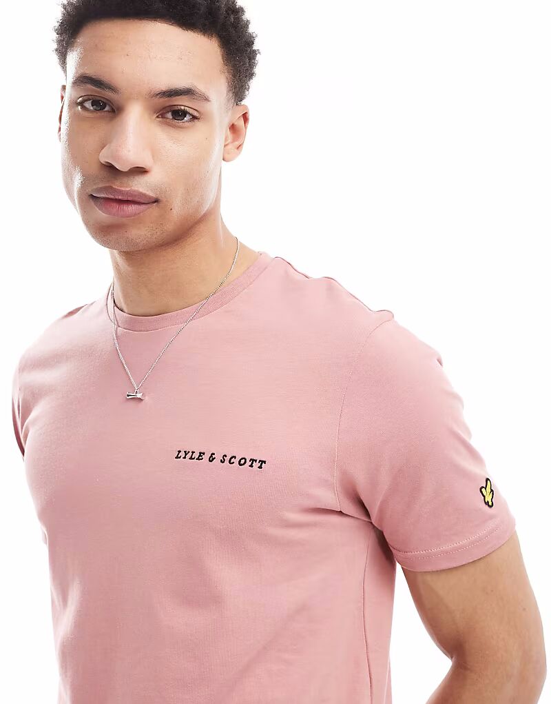 

Футболка Lyle & Scott Ss с вышивкой в цвете x775 пепельно-красный/угольно-черный