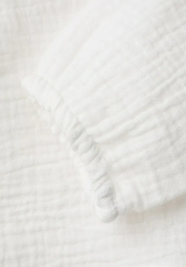 Детская рубашка-поло кремового цвета Mango Kids, Off-White — фото 4